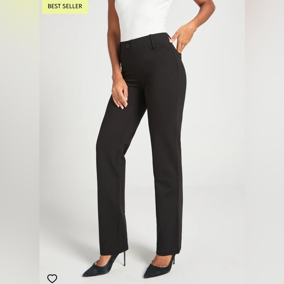 Betabrand Black Yoga Dress Pant Size 1X Petite - Picture 1 of 6
